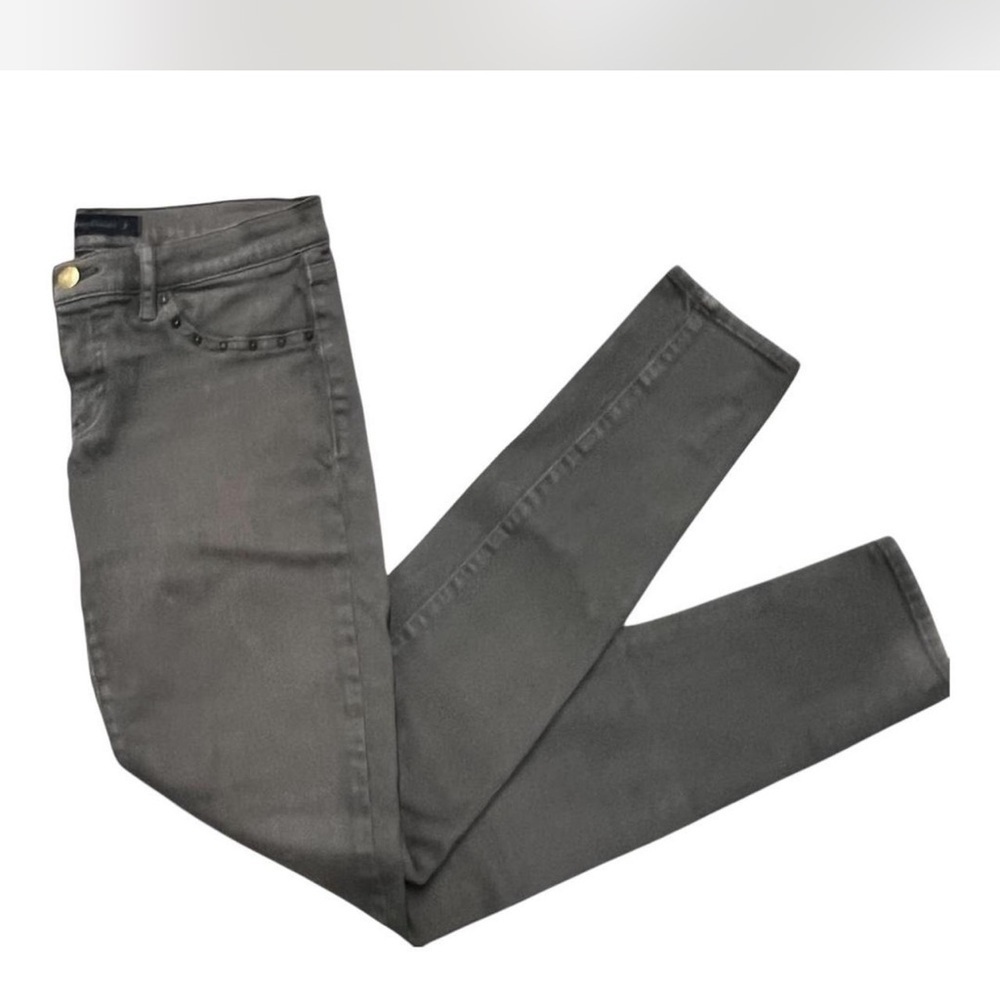 Juicy couture low rise skinny gray denim jeans studded pockets size 27
